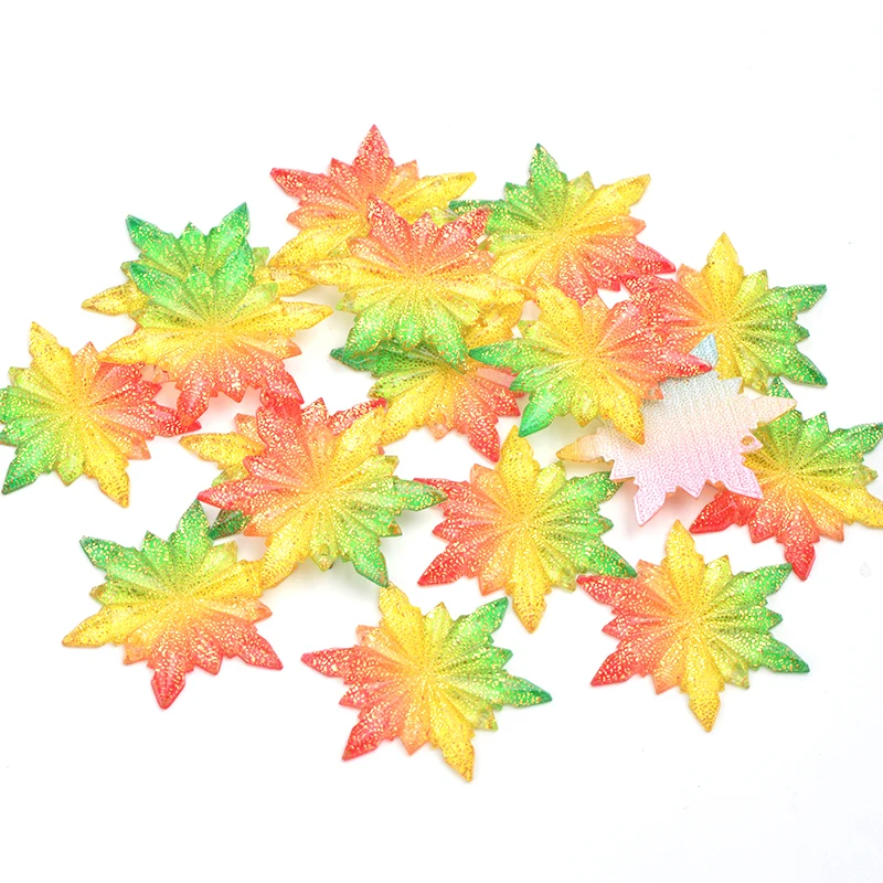 Стразы Декоративные JUNAO с плоской спинкой 30 мм оранжево-красные | Дом и сад