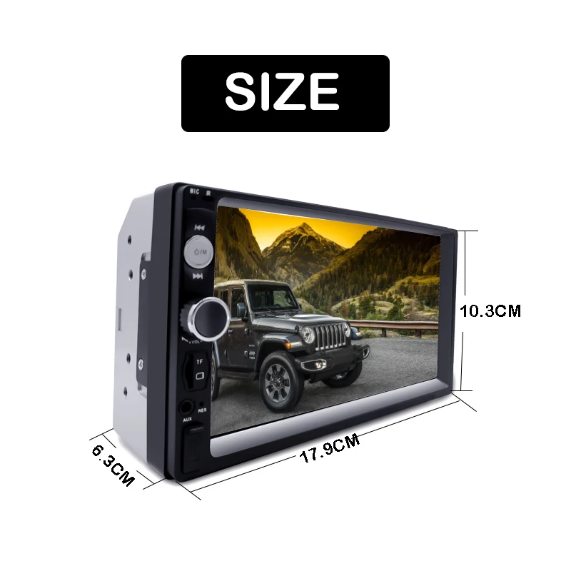 Автомобильный мультимедийный плеер стерео система под управлением Android с 7