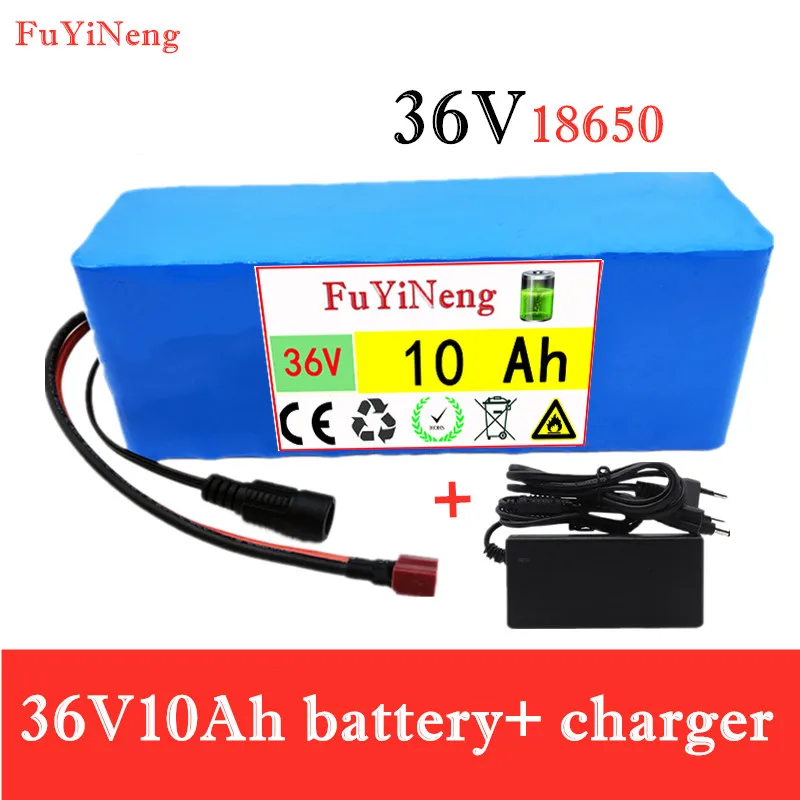 

36V 10S3P 10Ah 500W high power capacity 42V 18650 lithium battery pack 10Ah electric bicycle bicycle scooter BMS+charger