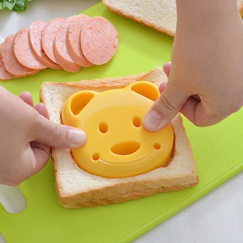 Форма в форме маленького медведя сэндвич форма для хлеба печенья рельефное