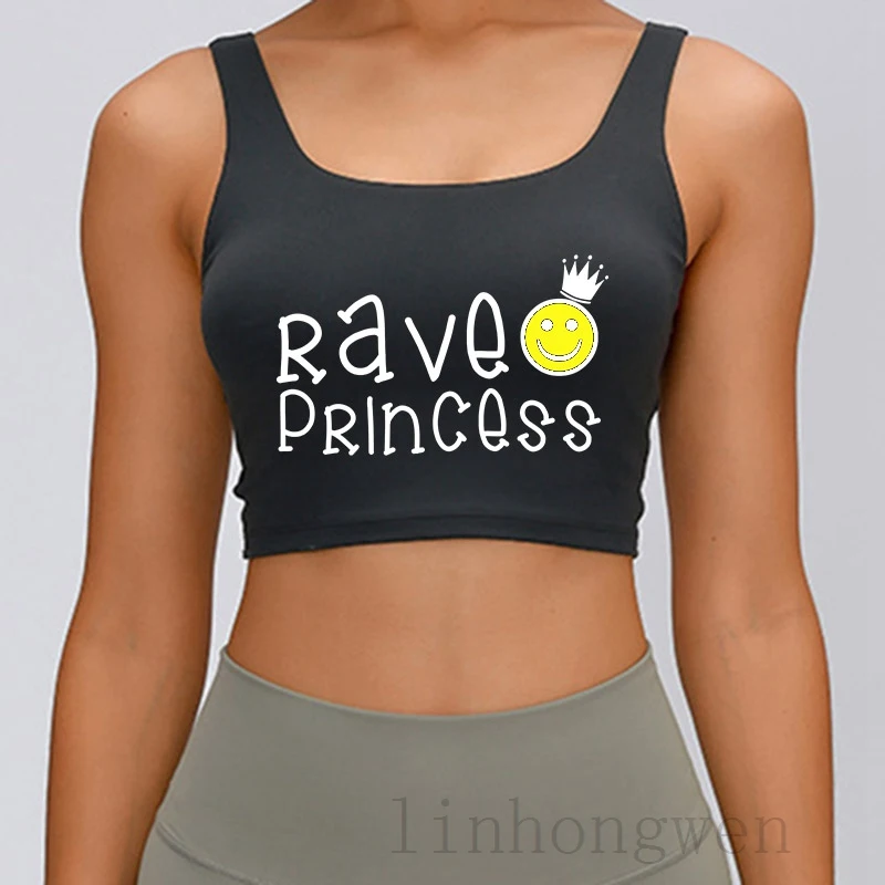 

Женский трикотажный топ-майка Rave Princess, весенний модный топ-майка 4xl