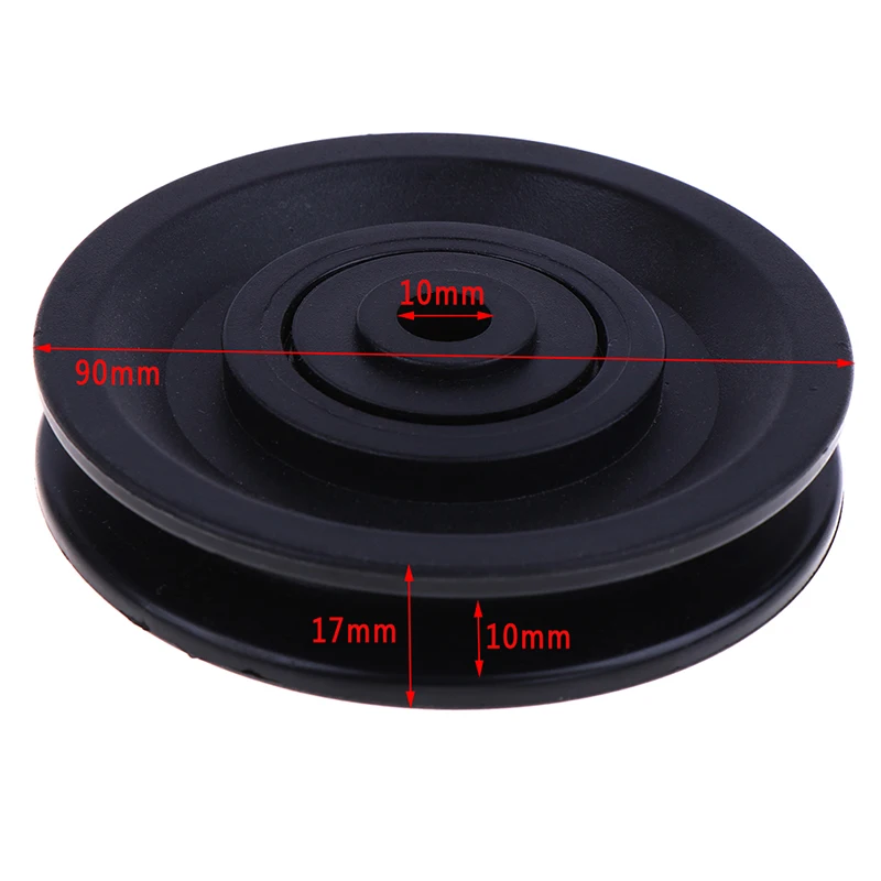 

90mm Wearproof Nylon Bearing Pulley Wheel Cable Gym Universal Fitness Equipment Part High Quality Bearing Pulley
