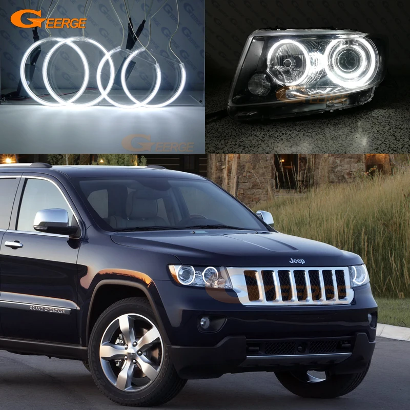 

Для JEEP GRAND CHEROKEE 2011 2012 2013 отличные ультра яркие CCFL ангельские глазки Halo кольца автомобильные аксессуары