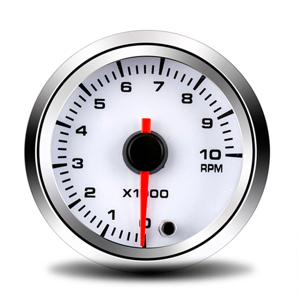 

52MM Tachometer RMP Meter Instrument 7 Colors Changes 0~10×1000 rpm Car Modification Parts Fit for 12 Volt Car Gauge Pod Holder