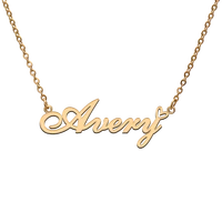 god with love heart personalized character necklace with name avery for best friend jewelry gift
