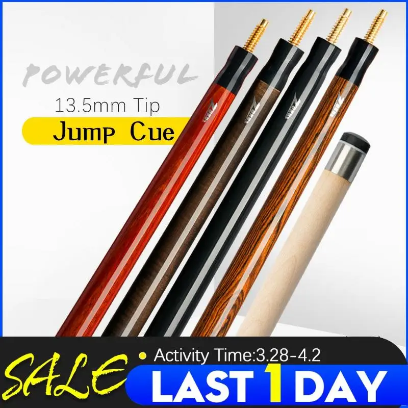 

ZOKUE Billiard Jump Cue 108cm Length 13.5mm Tip Maple Shaft Sold Wood Professional Jump Stick Pool Cue Pool Stick Jump Ball Arm