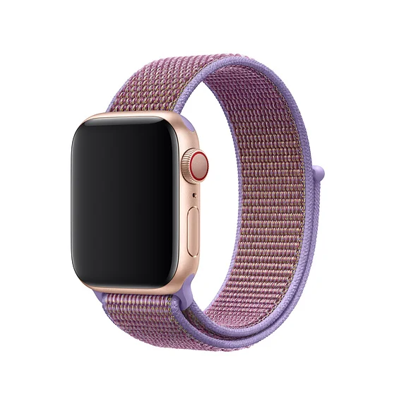 lilac Цветной тканый нейлоновый ремешок для Apple Watch Band 5 4 40 мм 44 мм мягкая дышащая Спортивная петля для iWatch 3 2 1 38 мм 42 мм ремешок для часов - Цвет ремешка: lilac