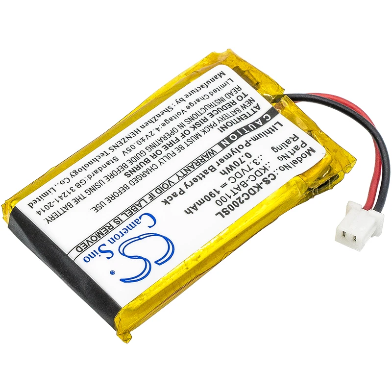 

Cameron Sino Battery for KOAMTAC KDC-100 KDC-200 02-980-8680,KDC-BAT100 BarCode, Scanner Battery