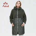 Astrid 2021 женское осенне-зимнее пальто из искусственного меха, модный стеганый пуховик с капюшоном размера плюс, парки для женщин, пальто AM-7542