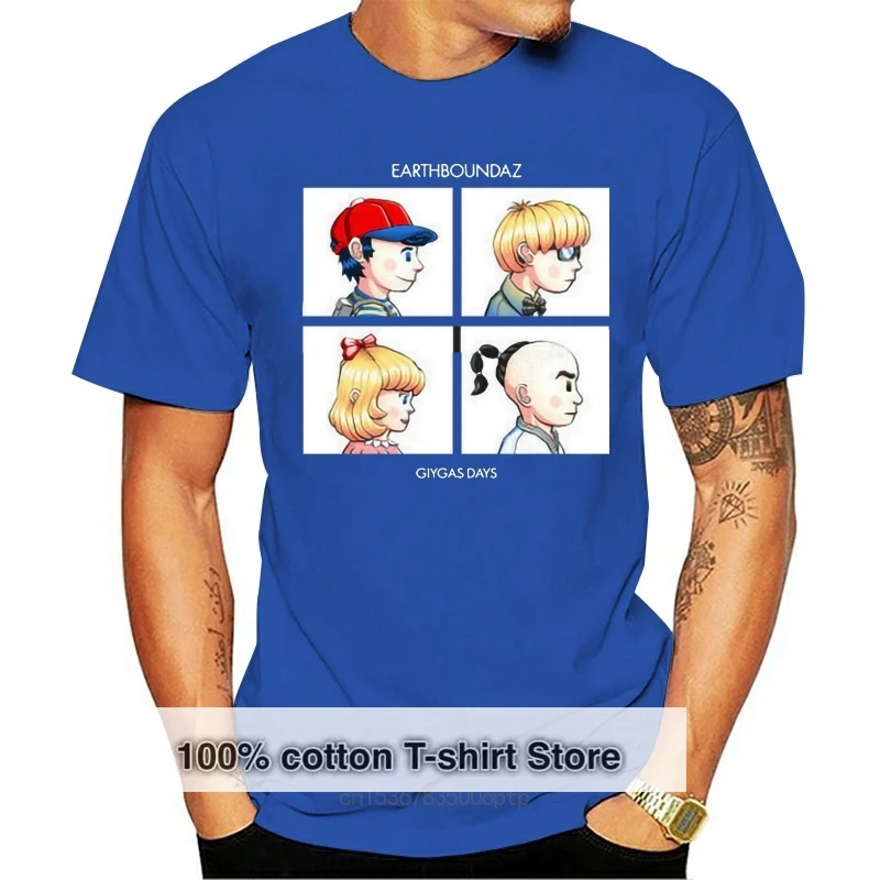 

Черная футболка с круглым вырезом earthaz Giygas Days Demon Days приблизительная игра