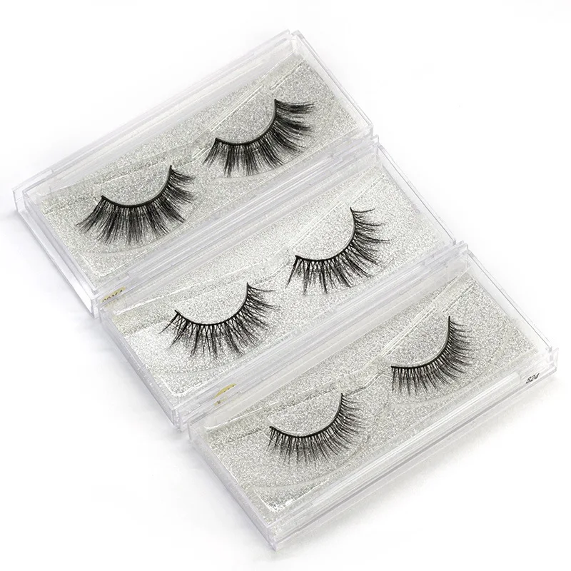 Густые натуральные накладные ресницы ручной работы имитация норки 3D мягкое