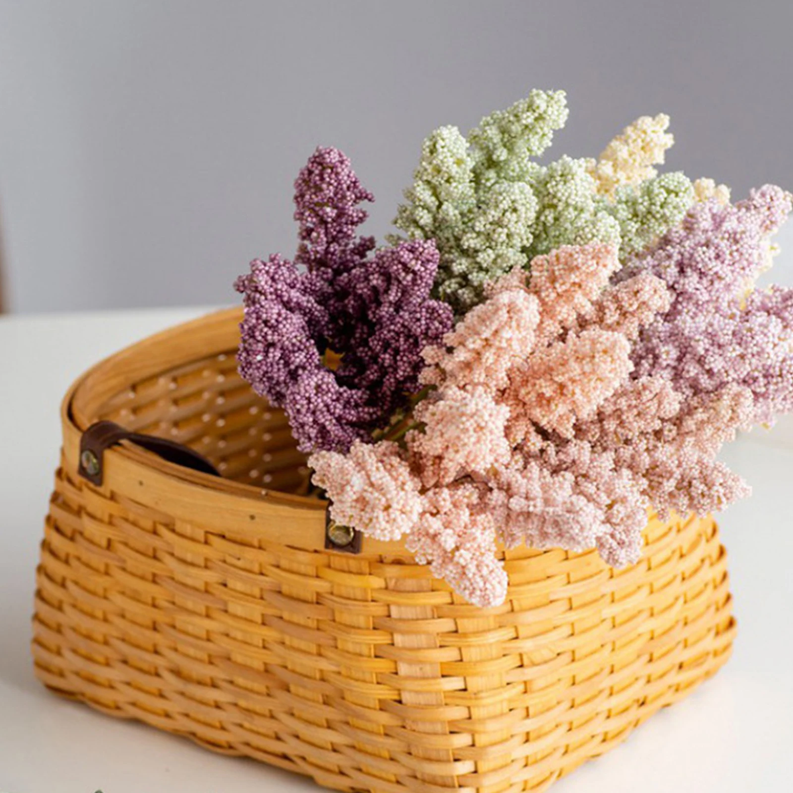 6 штук/тюки пшеницы дешевый искусственный цветок оптовый растение для украшения