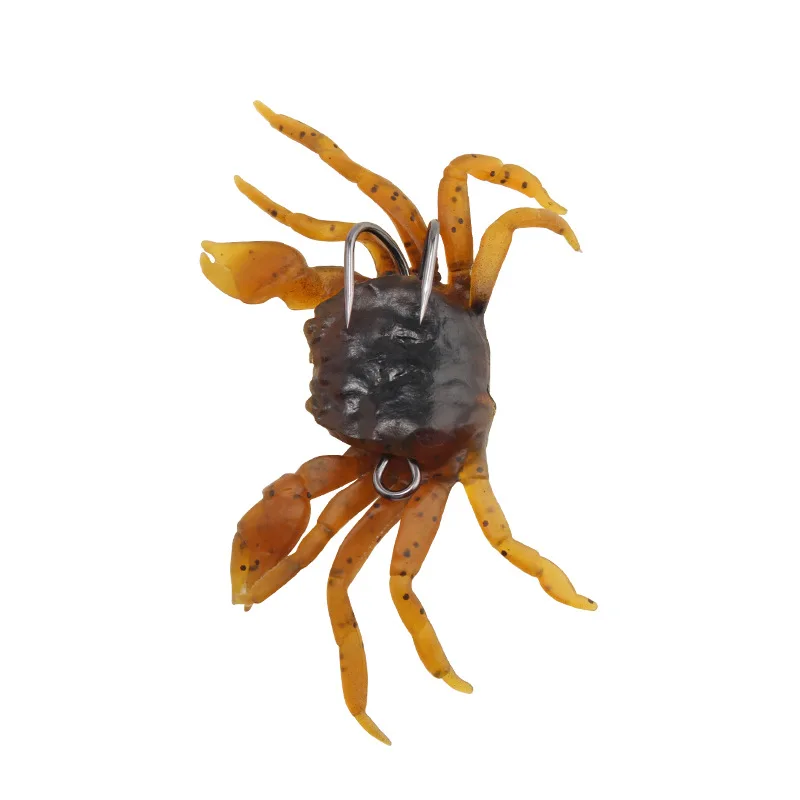 Рыболовные приманки в виде краба приманка с двойными крючками искусственная для