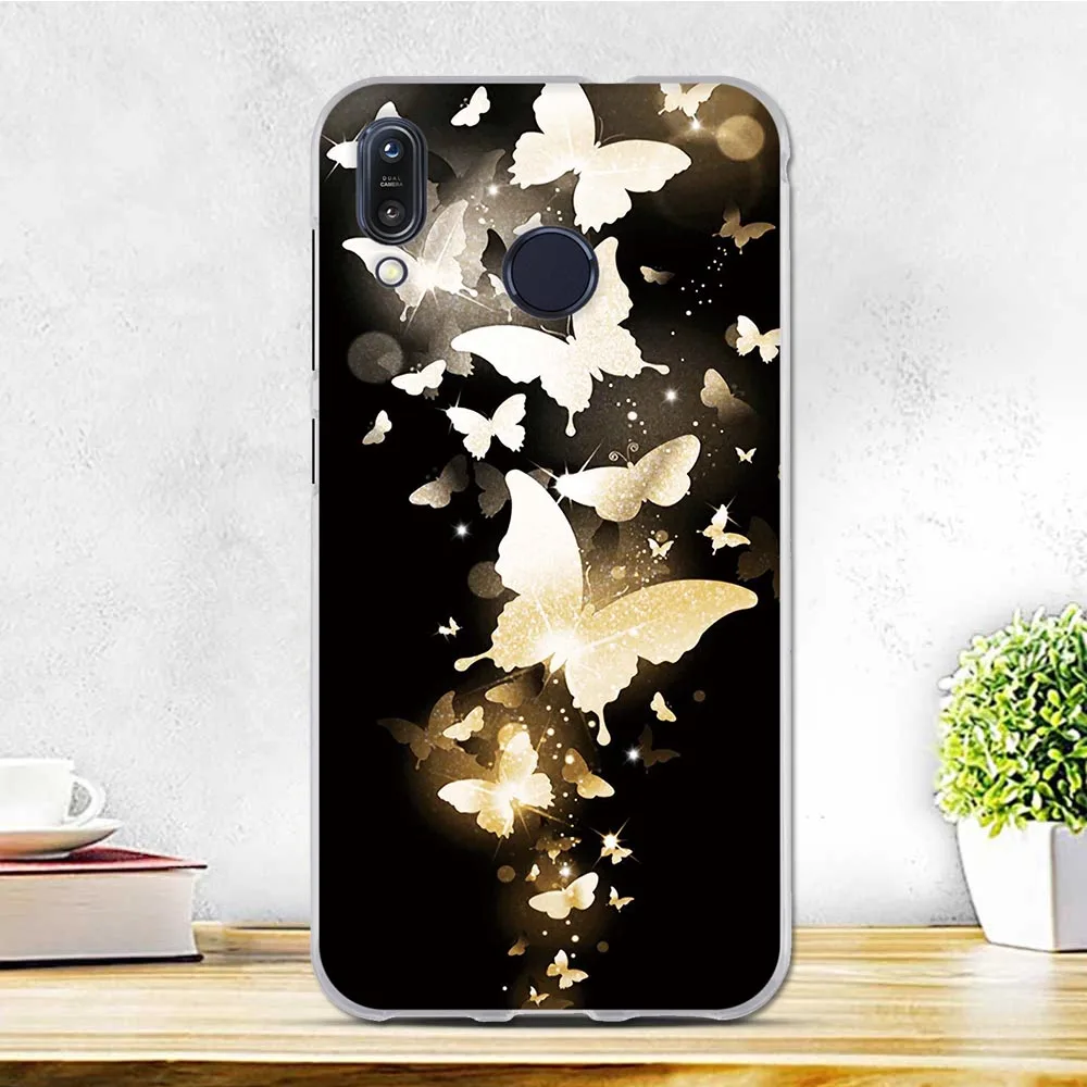 Case For Asus ZenFone MAX M1 ZB555KL Silicone Luxury Painting Soft TPU Back Cover for Protect Phone Shell | Мобильные телефоны и