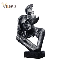 vilead vintage kissing couples statue valentines day christmas gifts figurines home living room interior decoration sculpture