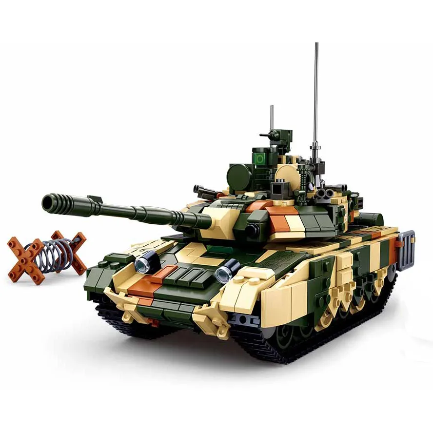 Блоки 2 ой мировой войны WW2 солдат T90MS главный боевой танк бронированный