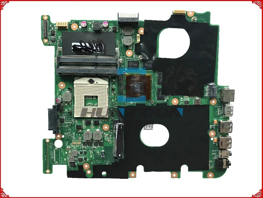 Материнская плата для ноутбука ASUS N43SL N43SM REV2.0 HM65 PGA989 DDR3 GT540M 2 Гб|Материнские платы