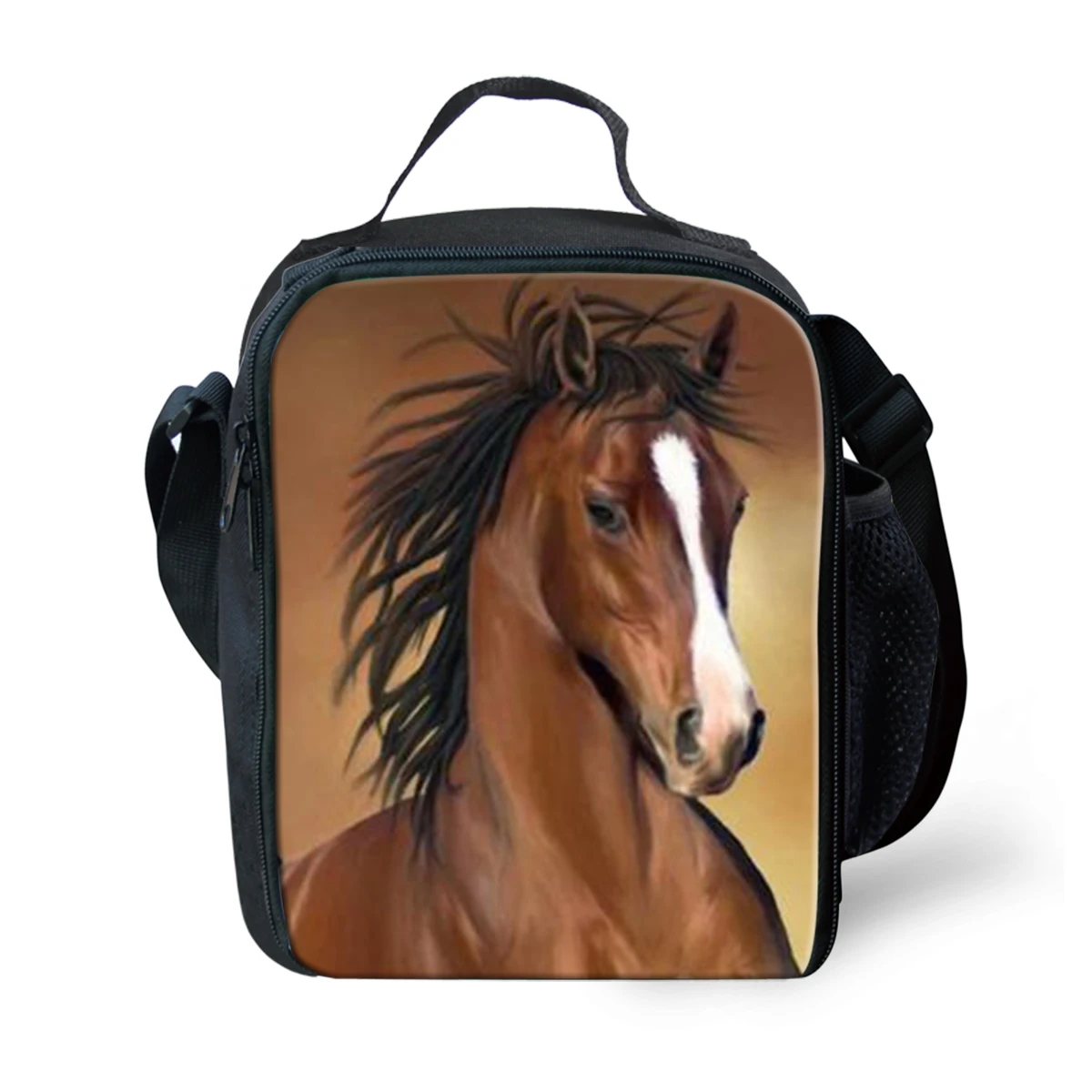 Термальная сумка для еды ThiKin с 3D рисунком огня Crazy Horse стандартная Изолированные