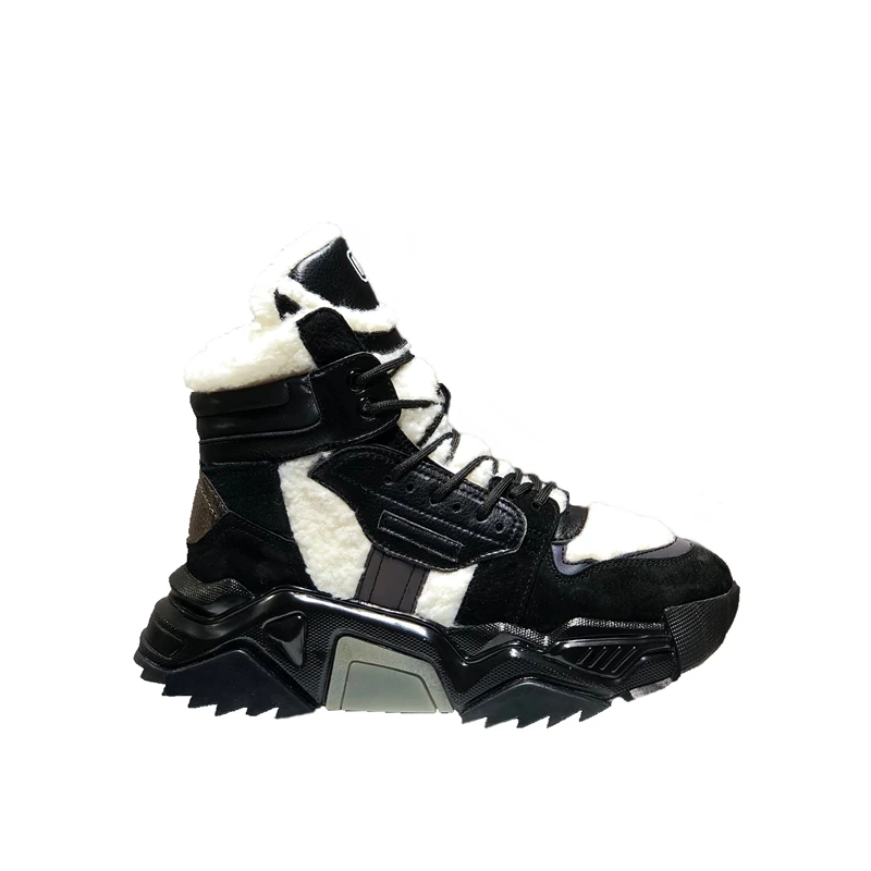 

winter 2020 added velvet warm high-top women's with thick soles and enhanced Korean web celebrity super hot daddy boots