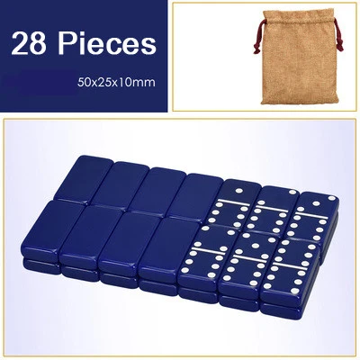 28 Pcs-1 Высокое качество Акриловые игры домино Pai Gow 28 шт. двойные 6 домино настольные игры цвета домино Jogos De Tabuleiro подарок 48*24*7,5 мм - Цвет: 28 Pcs-1