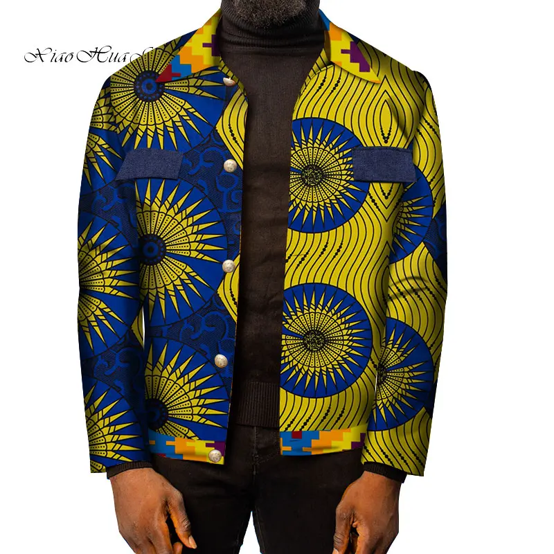 Мужское Африканское пальто африканская одежда с принтом куртка бомбер верхняя