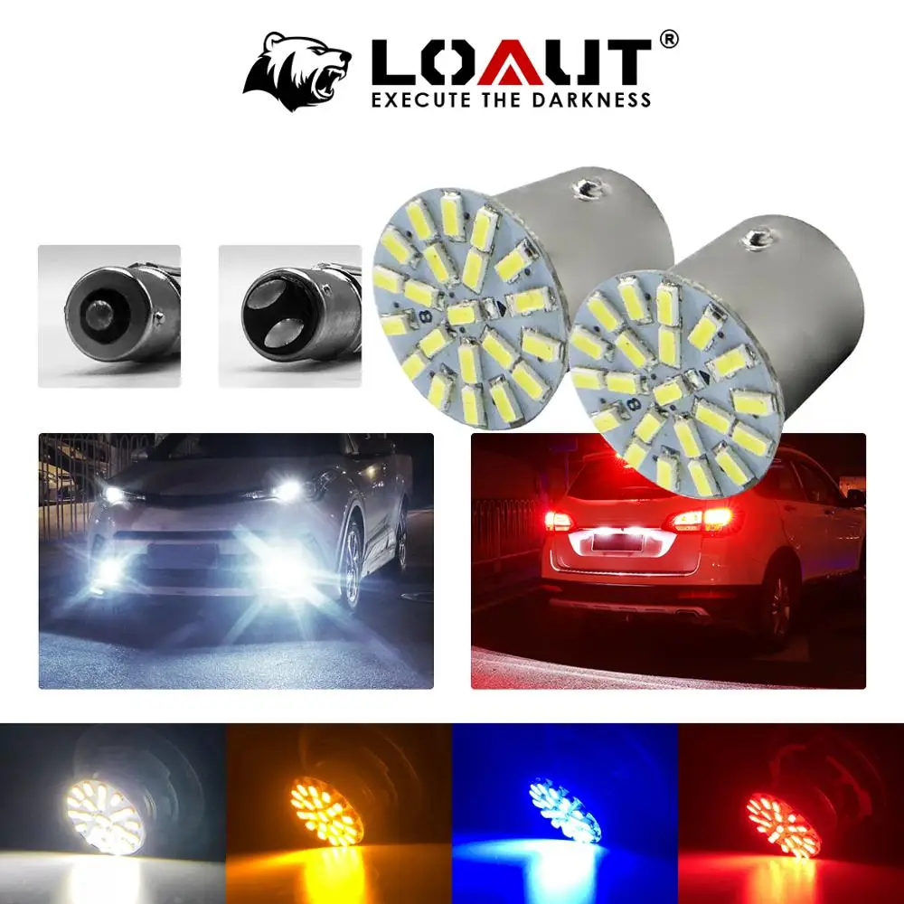 2 шт. 1156 1157 3528 Led 22 света с поверхностным монтажом p21w bay15d ba15s P21 автоматический стоп