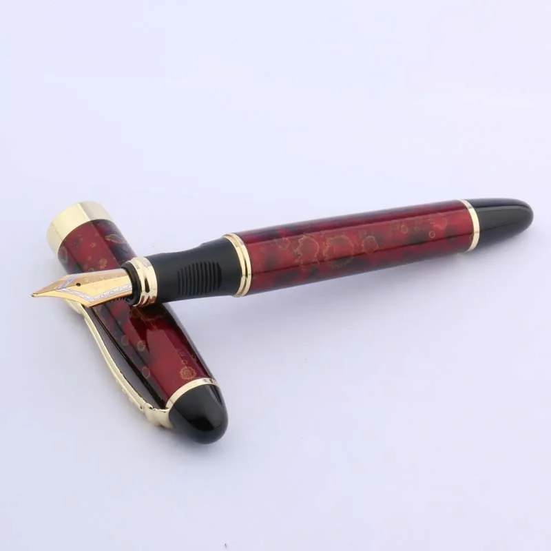 JINHAO X450 подарок Новая тонкая красная льдовая перьевая ручка со средним