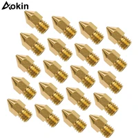 aaa quality 20 pcs 3d printer nozzle 0 4mm mk8 extruder head for creality cr10