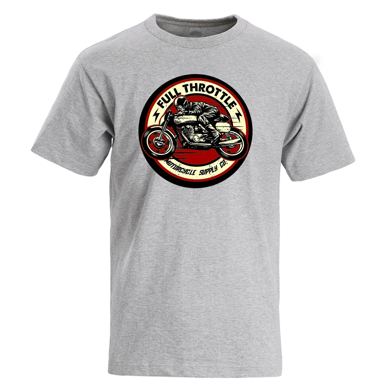 Мужская футболка кафе гонщик летняя мужская полная дроссельная заслонка