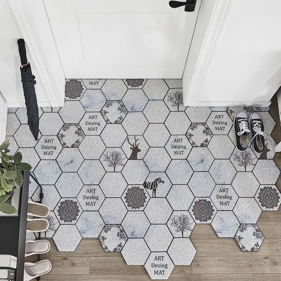 Коврик для грязевой двери коврик входной в скандинавском стиле наружной