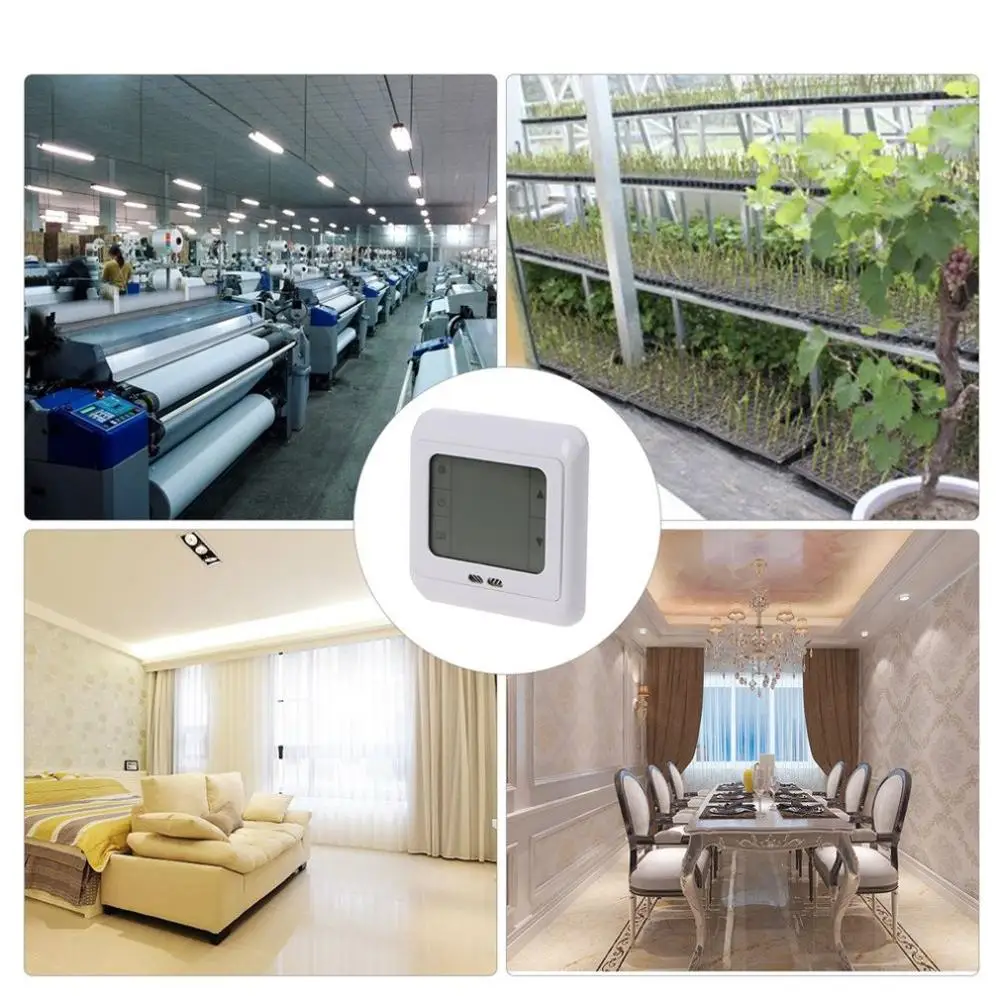 

Wifi Voice Control Floor Heating Thermostat Mini Temperature Controller LED Display Thermostats Floor Heating System Components