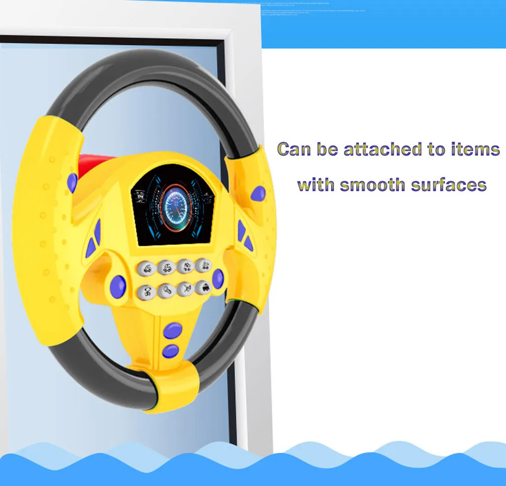Children's Simulation Small Steering Wheel Copilots Simulated Toy Early Education Puzzle Sound Kids Gift 2020 |
