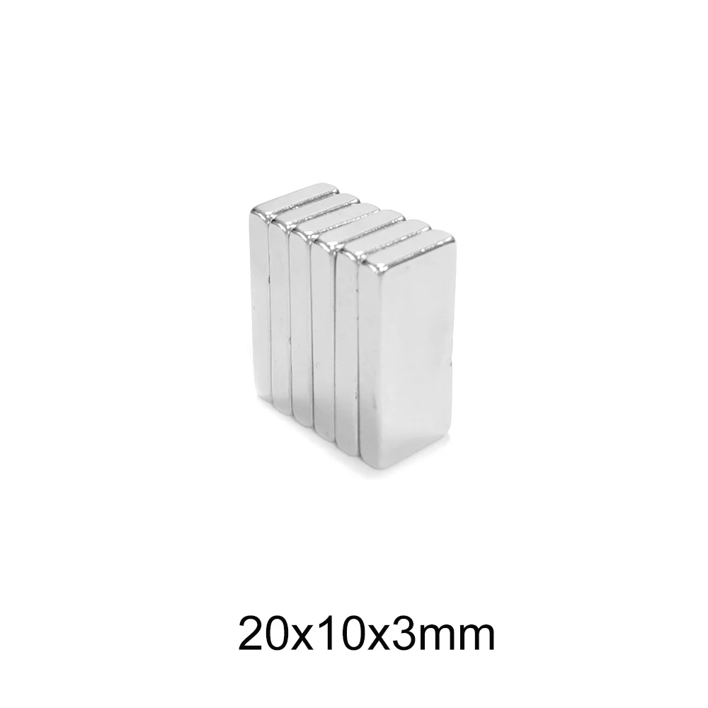 

Блок редкоземельных магнитов 20x10x3 мм, 5/10/20/30/50/100 шт., N35 пластина из Неодимового Магнита, 20x10x3 мм, постоянный магнит NdFeB 20*10*3