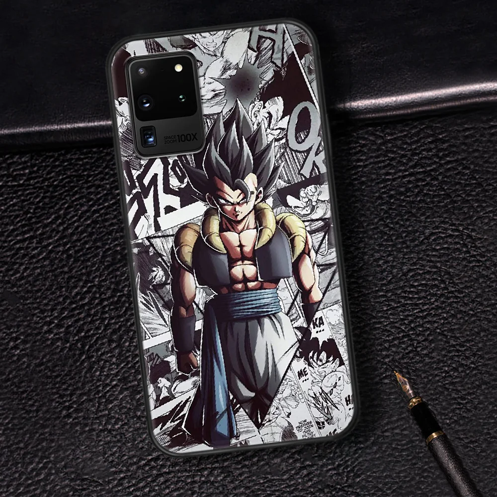 

Cartoon Anime D-Dragon Ball Goku Phone Case Cover Hull For Samsung Galaxy S 6 7 8 9 10 e 20 Edge Note 8 9 10 Plus black Etui