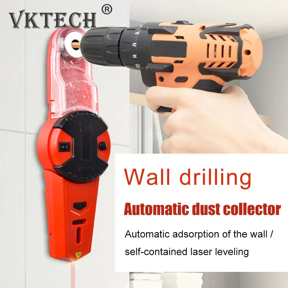

Multifunctional Infrared Bubble Level Meter Electric Drill Dust Box Collector for Impact Drill Electric Hammer Drilling Tool Acc