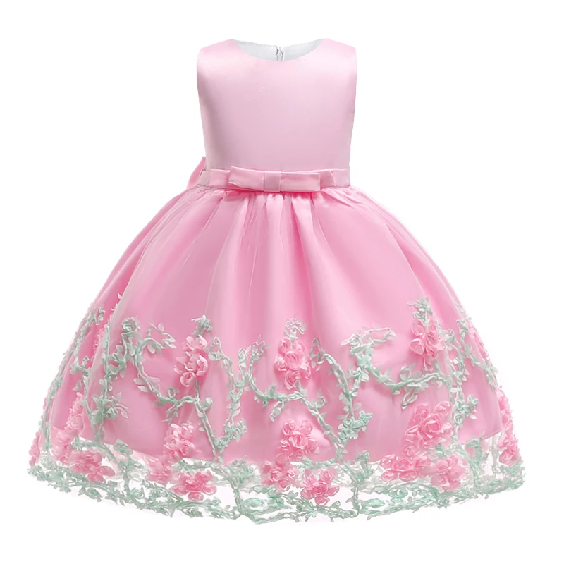 

2021 Winter Flower Baby Girl Dress Kids Dresses For Girls Christmas Tutu Dress Infant Party Wedding Lace Princess Dress Birthday
