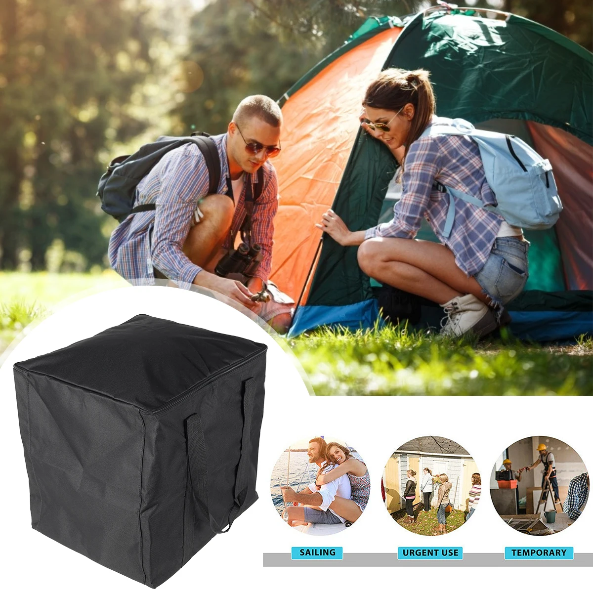 

43*39cm Portable Toilets Carry Bag WC Bucket 포타포티 Bag Outdoor Toilet Carry Bag Dustproof Camping Porta potty Supports Carry Bag