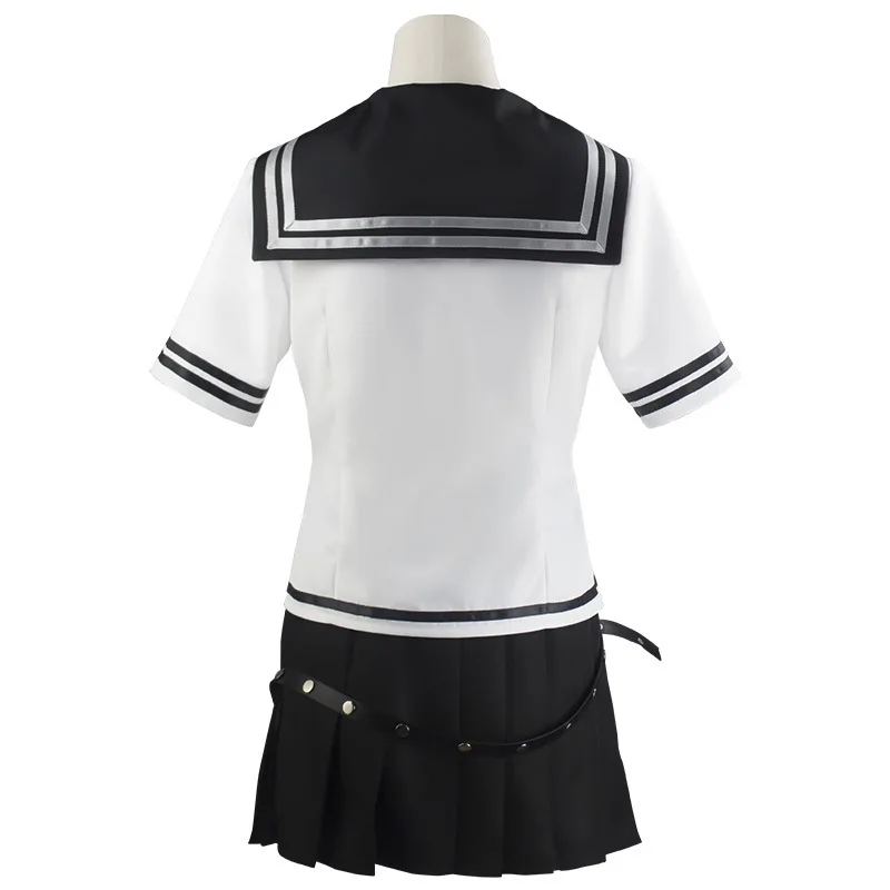 Lucashan аниме Ибуки миоды косплей костюм 9 шт. Dangan Ronpa 2 рубашка парик платье