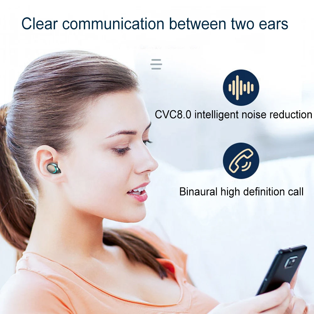 F9 Bluetooth наушники беспроводные стерео спортивные интеллектуальные с