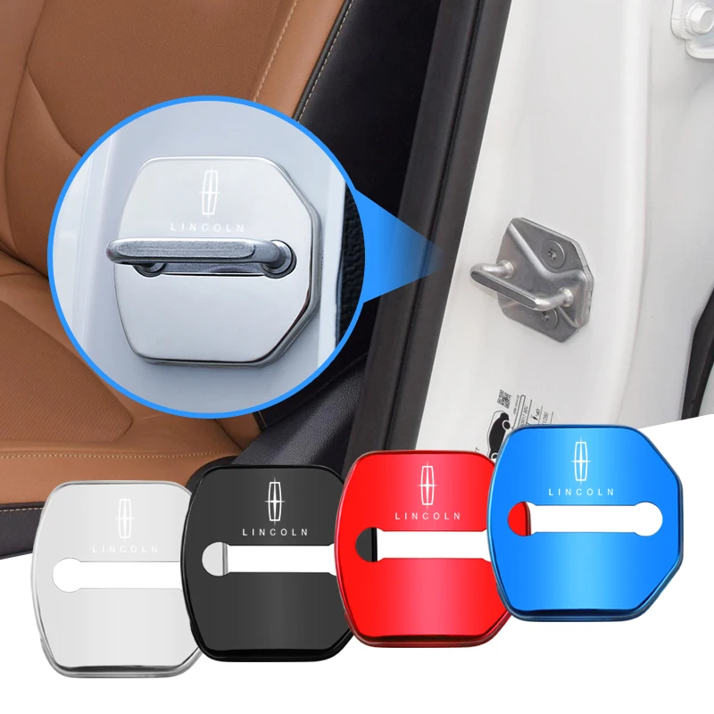 4 шт. металлические защитные чехлы на дверные замки для Lincoln Continental Navigator MKC MKT MKZ MKX