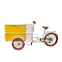 frond loading electric freeze tricycle mobile ice creamtakeaway food cart 3 wheels adult cargo bike bicycles for sale