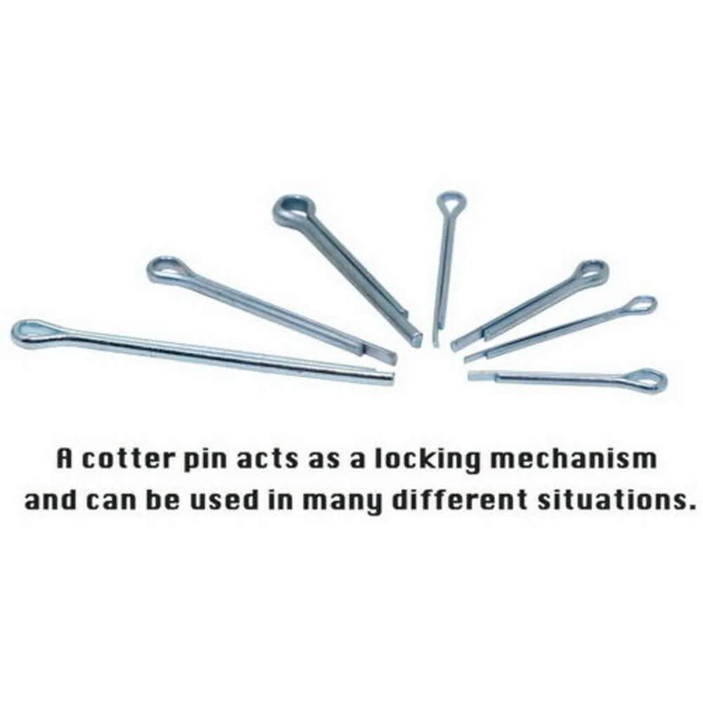 

T.K. Excellent Zinc Plated Cotter Pins Assortment Kit,106 Pieces