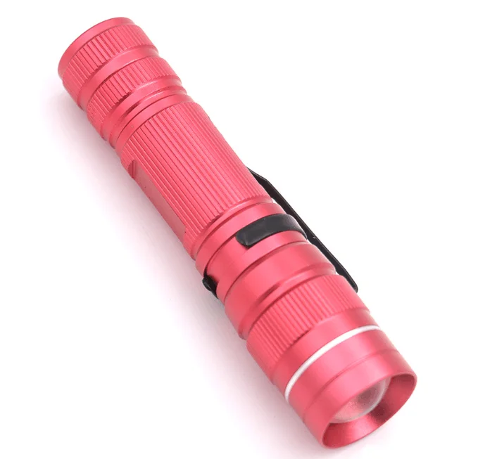 UV Flashlight 3 Modes Portable Lantern Zoom In LED Flashlight Ultra Violet Invisible Ink Marker Detection Torch Light 1* 1450/AA - Испускаемый цвет: red