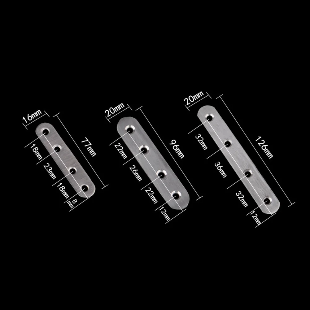 10 шт. плоские прямые скобы из нержавеющей стали ремонтные пластинки для ремонта