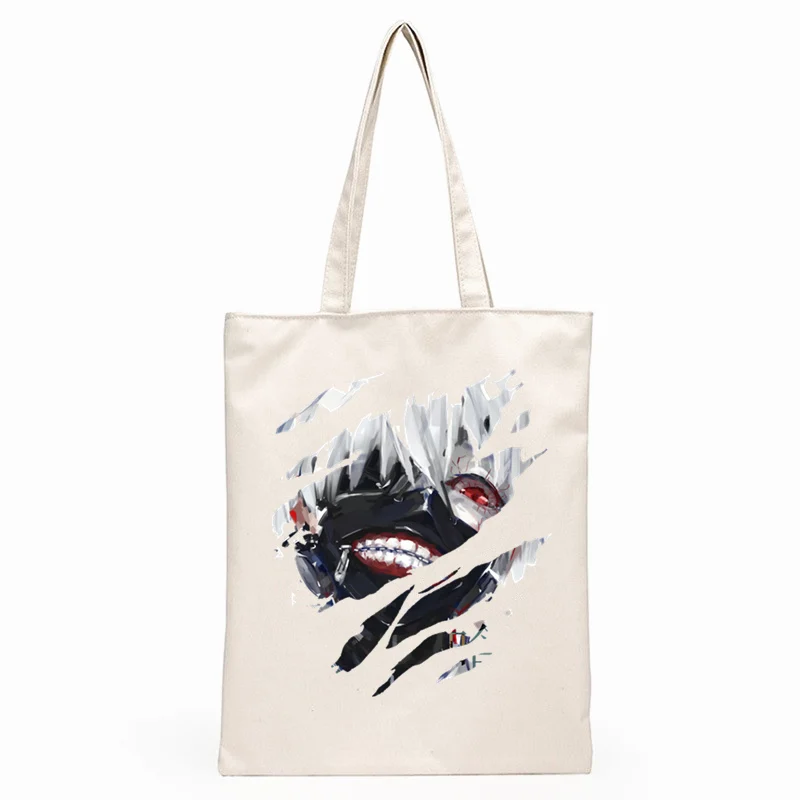 

Tokyo Ghoul Ken Kaneki Japanese Anime Kaneki Ken Graphic Cartoon Print Girls Fashion Casual Pacakge Hand Bag Shopping Bags
