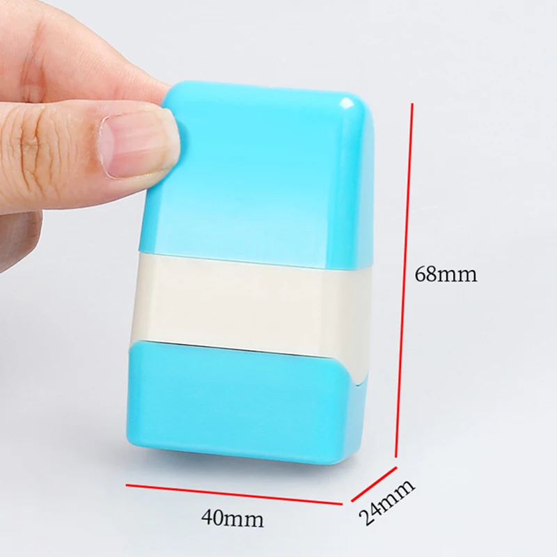 1pc Identity Theft Protection Roller Stamp Guard Document Security ID Privacy Data Portable Seal | Дом и сад