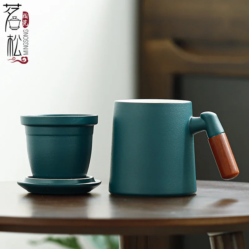 Керамика кружка &quotКитайский кун и рисунком кунг фу чайный сервиз фильтр для