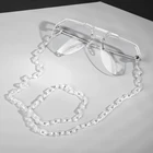 Цепочка для очков Женская, прозрачная, акриловая, регулируемая