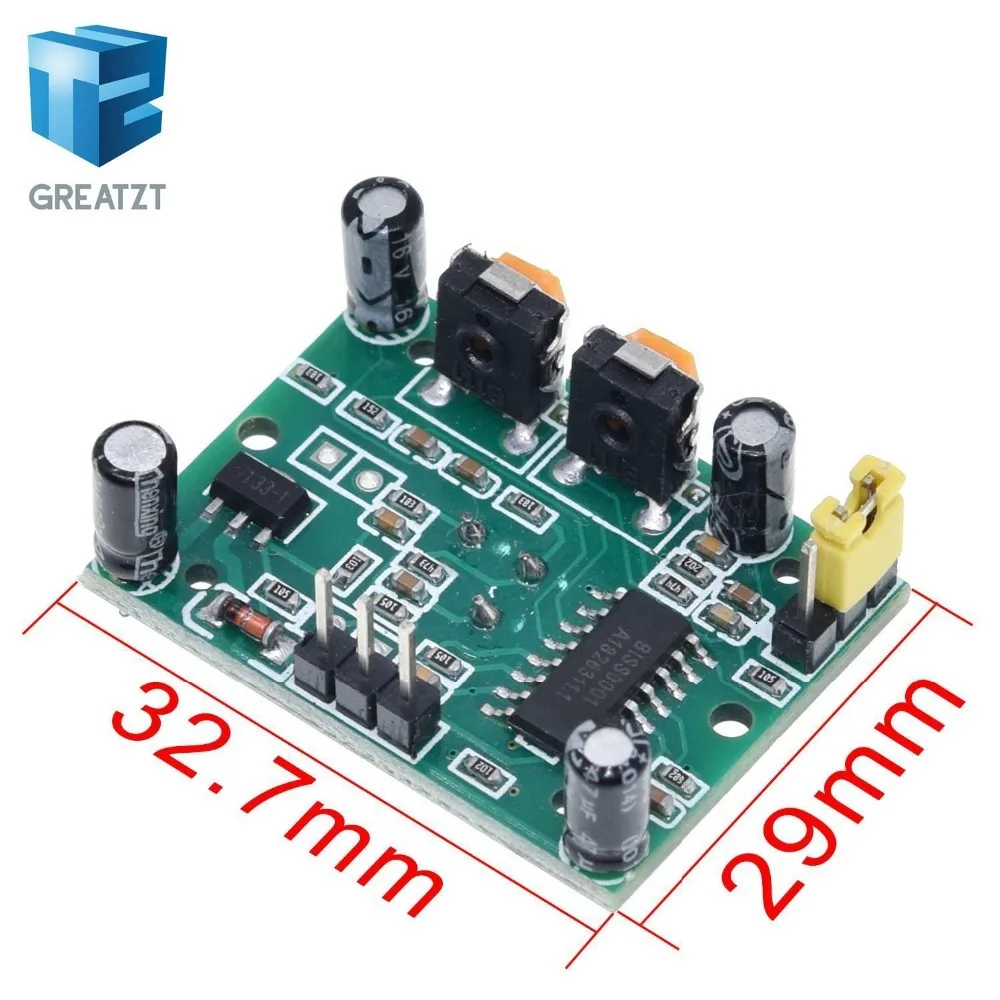 GREATZT 1 шт. HC-SR501 Отрегулируйте пироэлектрический инфракрасный PIR датчик движения модуль детектора для arduino для raspberry pi наборы