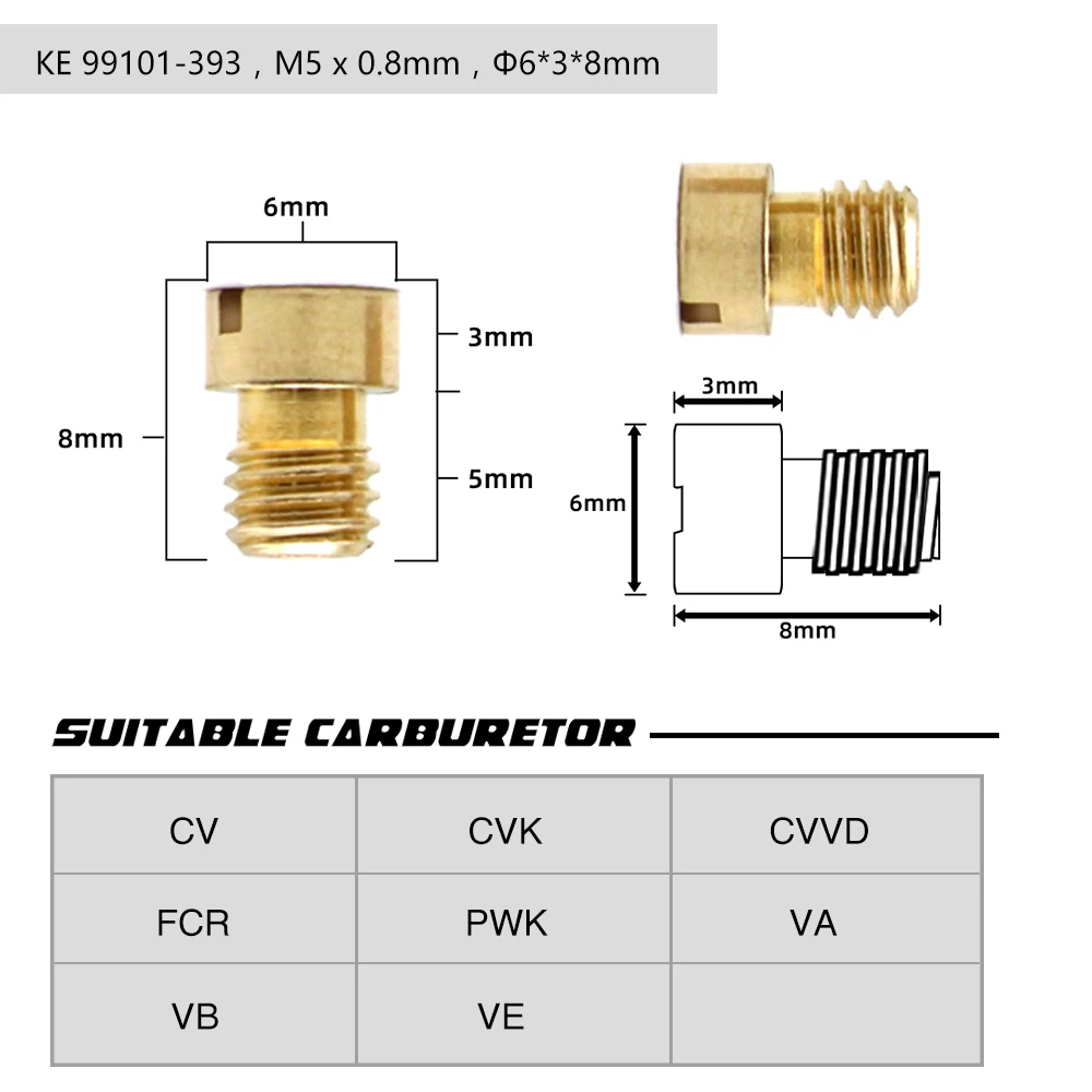 Карбюратор мотоциклетный Alconstar 10 шт./компл. основной струйный комплект для Keihin FCR